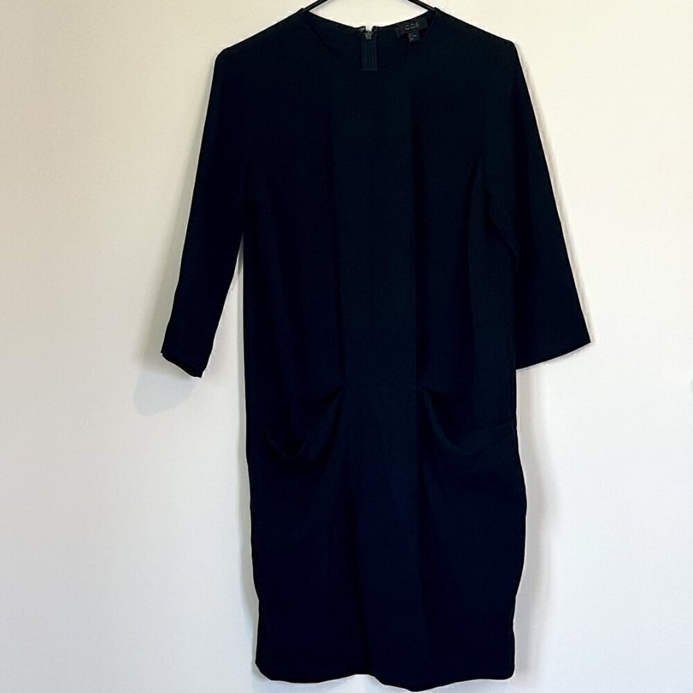 COS Formal Black Dress with Pockets - Size: 4